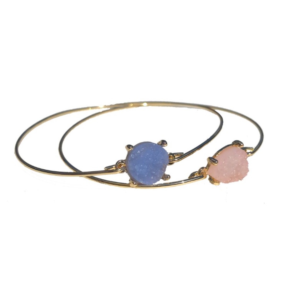 Kevia Style Druzy Bangle Duet